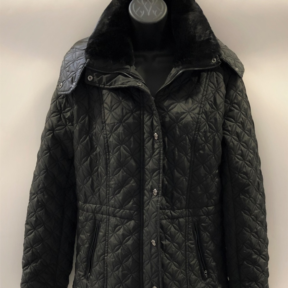 Andrew Marc Women's Faux Fur Full-Zip Hooded